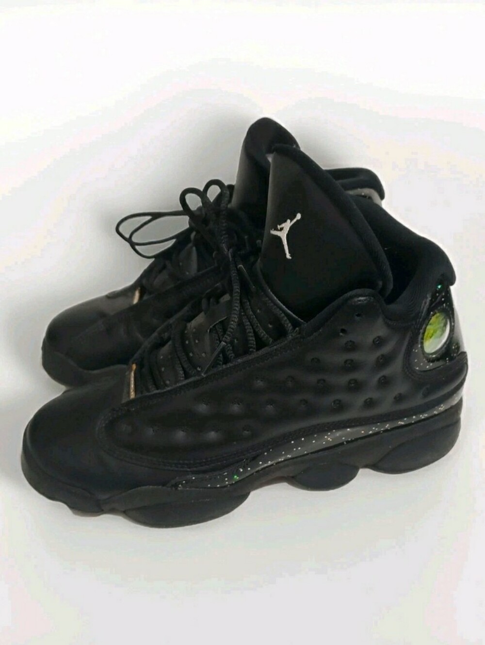 Nike Air Jordan 13 Retro GS Gold Glitter Black Metallic Gold DC9443-007 Size 7Y.